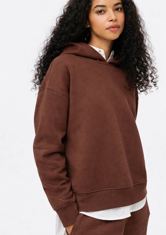 Foto do produto: Blusão Feminino Moletom Com Capuz - Marrom