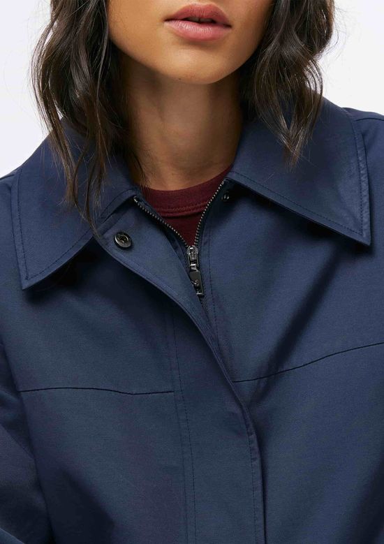 Foto do produto: Parka Feminina Bolsos Cargo - Azul