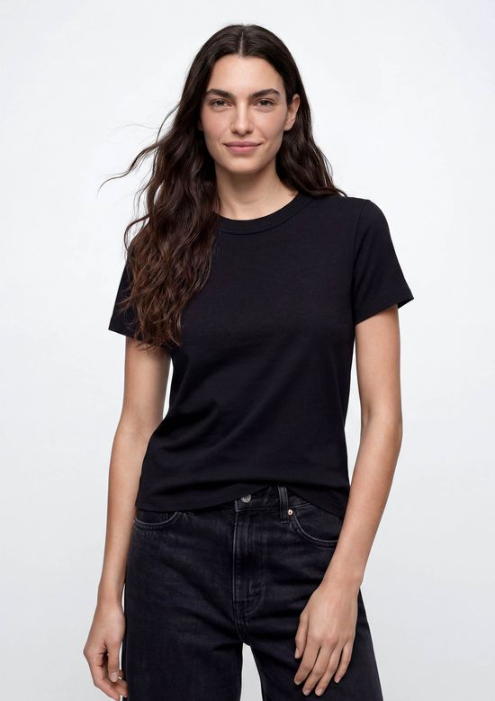 Foto do produto: Camiseta Feminina Boxy Manga Curta - Preto