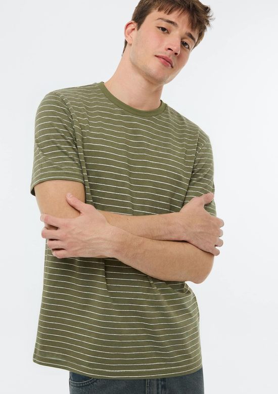 Foto do produto: Camiseta Masculina Piquet Fio Tinto - Verde