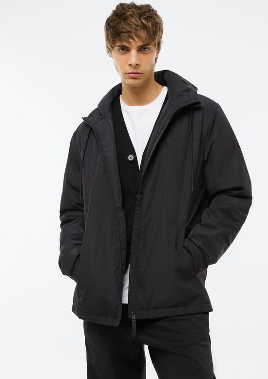 Foto do produto: Jaqueta Masculina Acolchoada Com Capuz - Preto