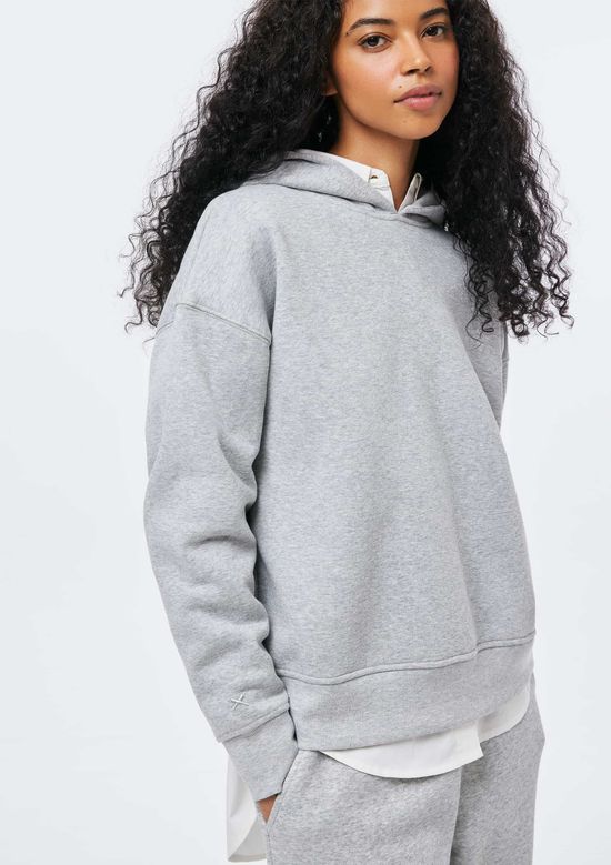 Foto do produto: Blusão Feminino Moletom Com Capuz - Cinza