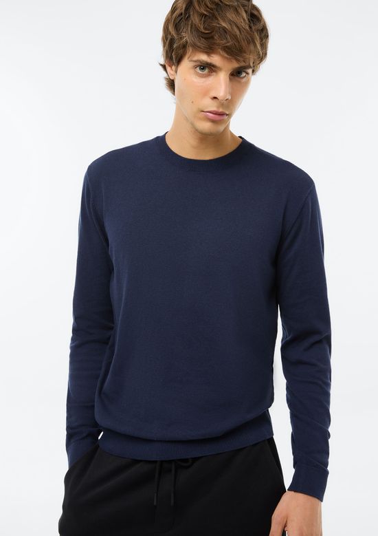 Foto do produto: Suéter Básico Masculino Regular - Azul