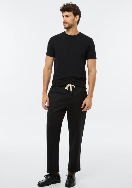 Foto do produto: Calça Masculina Reta Cós Elástico - Preto
