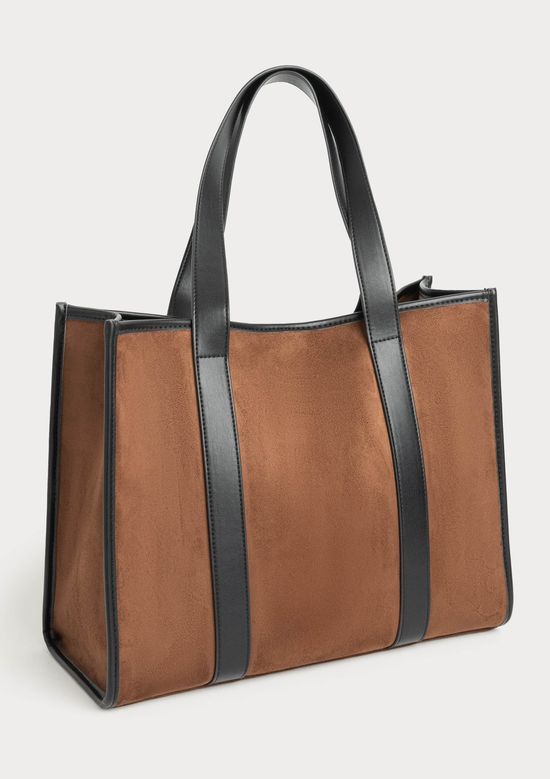 Foto do produto: Bolsa Feminina Suede Tote - Marrom