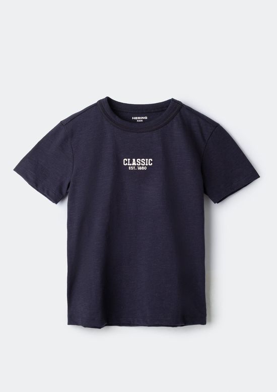 Foto do produto: Camiseta Infantil Menino Com Bordado - Azul