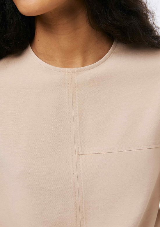 Foto do produto: Blusa Feminina Manga Curta Em Viscose - Bege