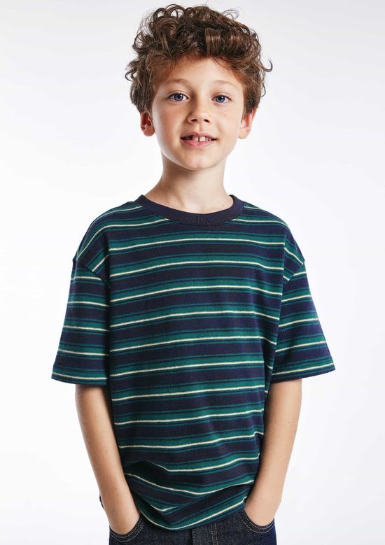 Foto do produto: Camiseta Infantil Menino Manga Curta Listrada - Azul