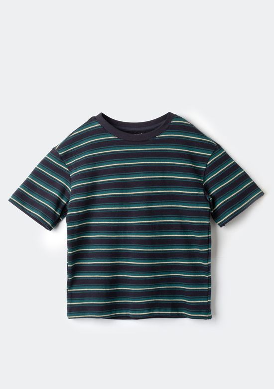 Foto do produto: Camiseta Infantil Menino Manga Curta Listrada - Azul