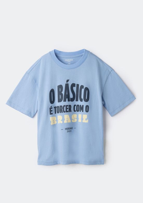 Foto do produto: Camiseta Infantil Menino Com Estampa - Azul