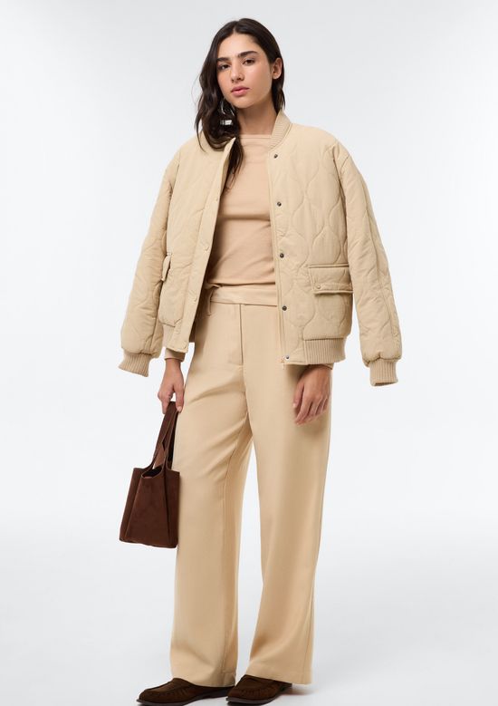 Foto do produto: Jaqueta Feminina Bomber Puffer - Bege