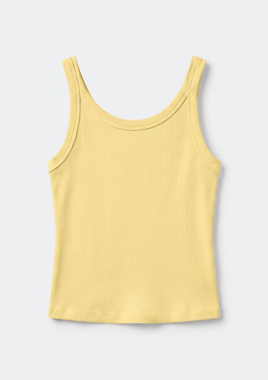 Foto do produto: Regata Básica Feminina Slim Rib - Amarelo