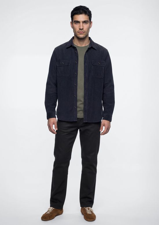 Foto do produto: Calça Masculina Slim Em Sarja - Preto
