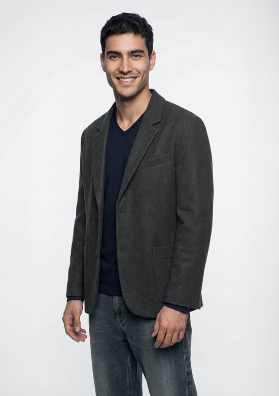 Foto do produto: Blazer Masculino Em Tecido Plano - Cinza