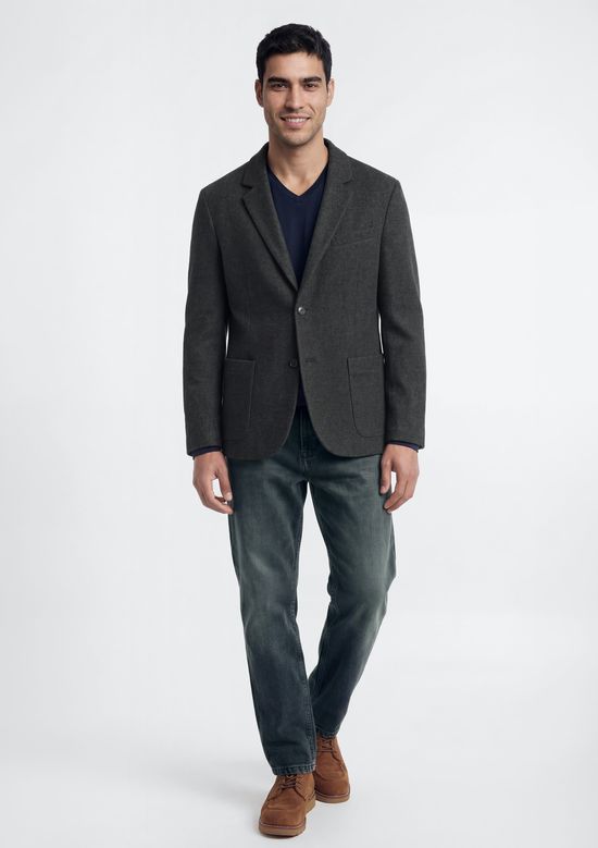 Foto do produto: Blazer Masculino Em Tecido Plano - Cinza