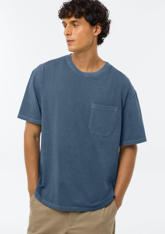 Foto do produto: Camiseta Masculina Manga Curta Relaxed - Azul
