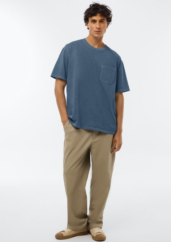 Foto do produto: Camiseta Masculina Manga Curta Relaxed - Azul