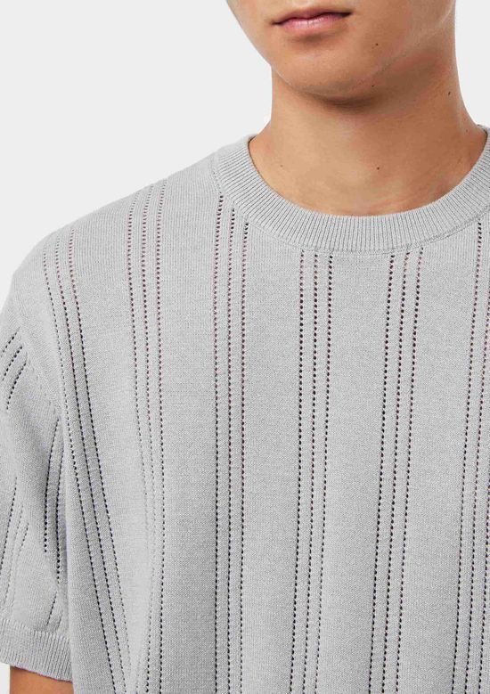 Foto do produto: Camiseta Masculina Em Tricô Texturizado - Cinza