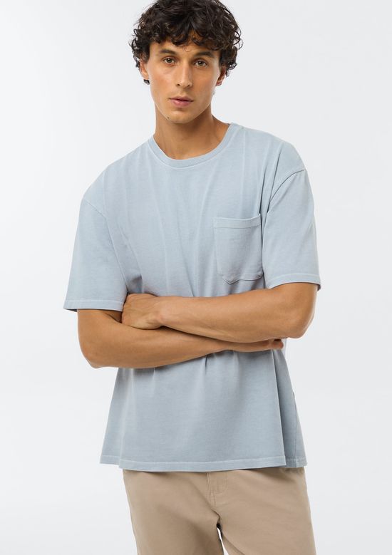 Foto do produto: Camiseta Masculina Manga Curta Relaxed - Cinza