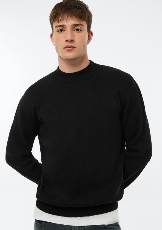 Foto do produto: Blusão Masculino Tricô Full Needle - Preto