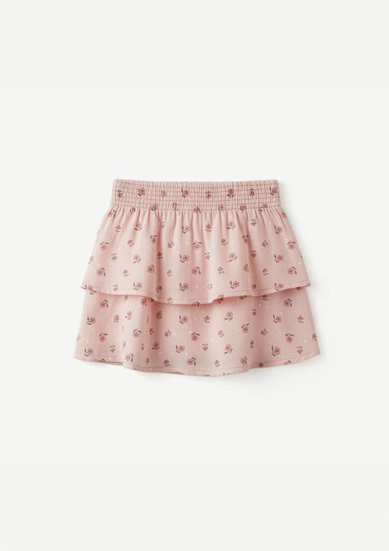 Foto do produto: Shorts Saia Infantil Com Babados - Rosa