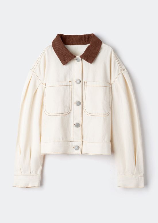Foto do produto: Jaqueta Infantil Menina Em Sarja - Off white