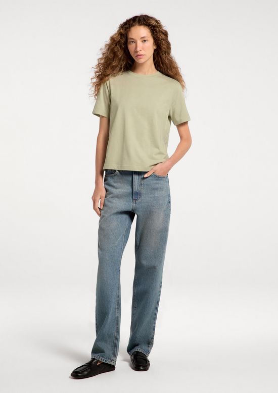 Foto do produto: Camiseta Feminina Manga Curta Super Cotton - Verde