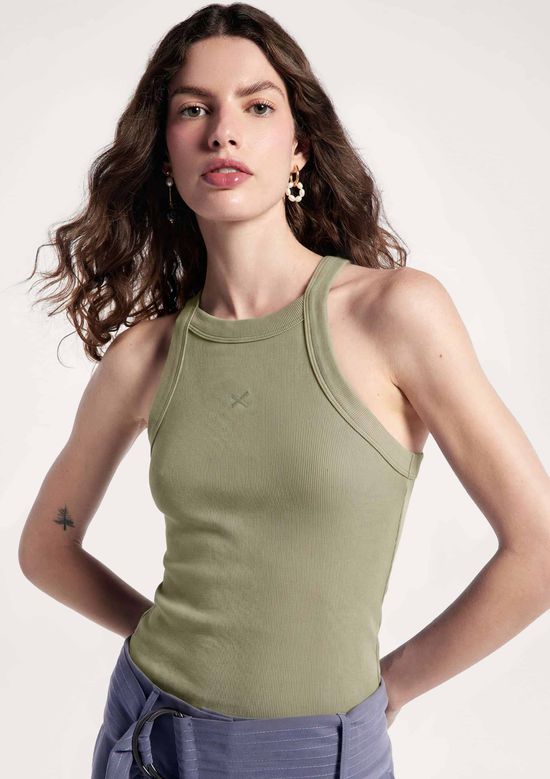 Foto do produto: Regata Feminina Hit Com Bordado - Verde