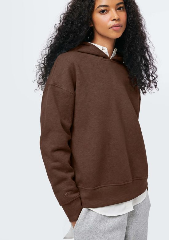 Foto do produto: Blusão Feminino Moletom Com Capuz - Marrom
