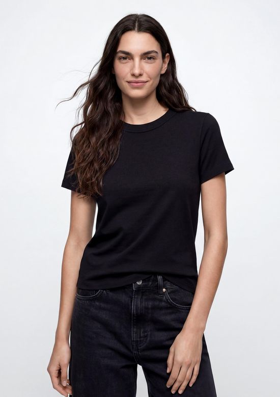Foto do produto: Camiseta Feminina Boxy Manga Curta - Preto