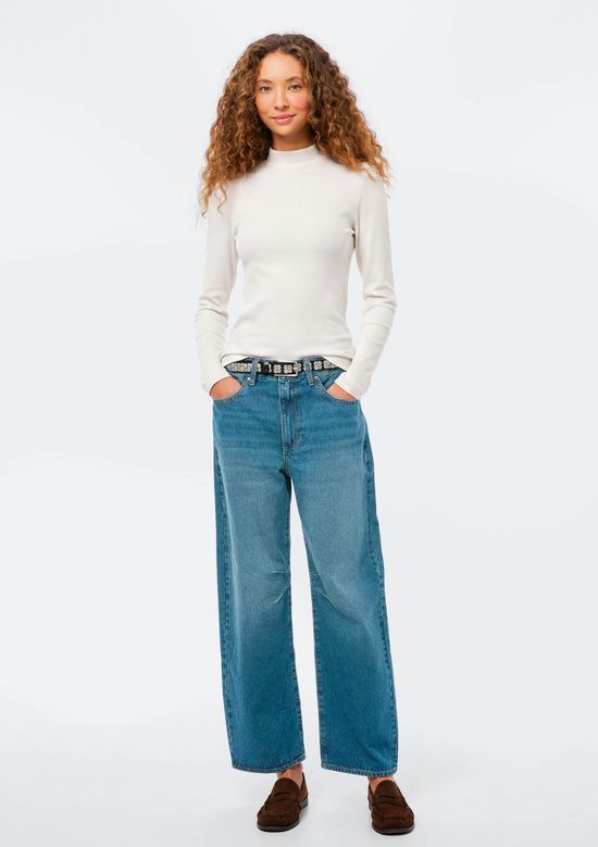 Foto do produto: Blusa Feminina Gola Alta Canelada - Off white