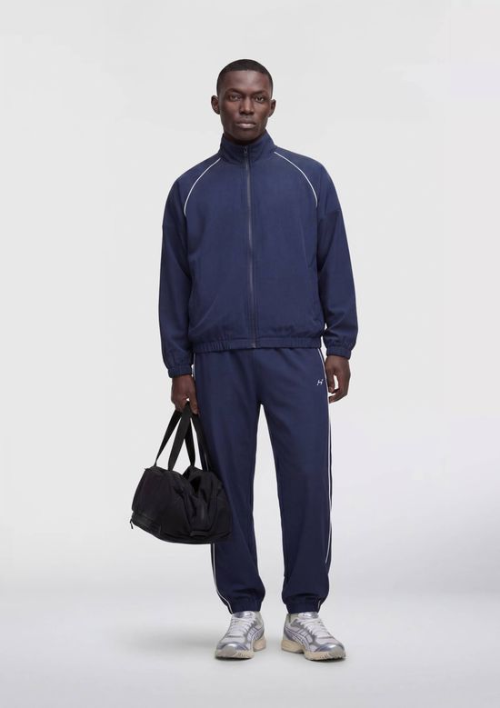 Foto do produto: Calça Esportiva Masculina Jogger Com Faixa Lateral - Azul