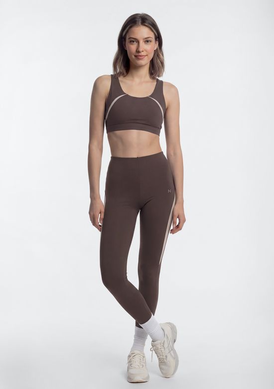 Foto do produto: Top Esportivo Alta Sustentação Easy Care - Marrom