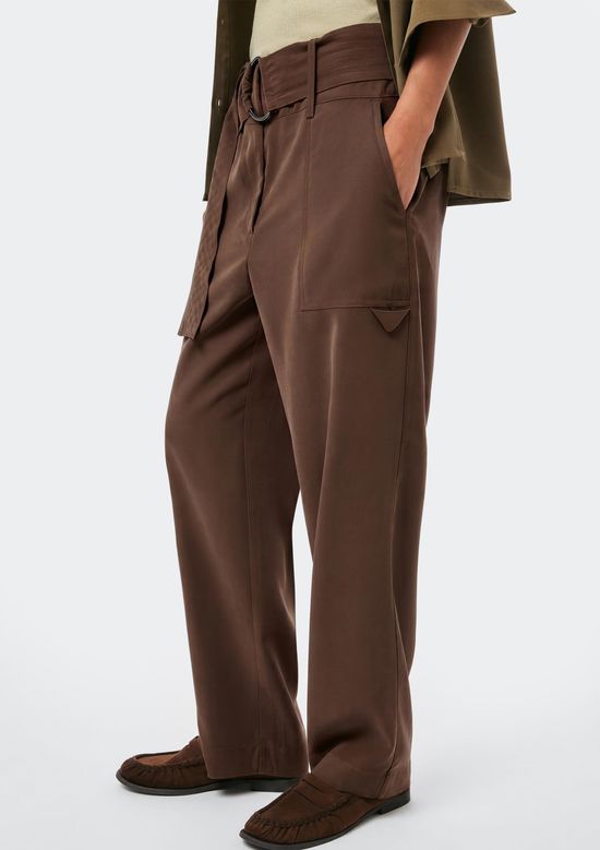 Foto do produto: Calça Feminina Peach Touch Com Cinto - Marrom