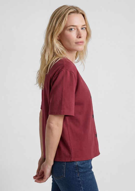 Foto do produto: Blusa Feminina Em Tecido Plano - Vermelho