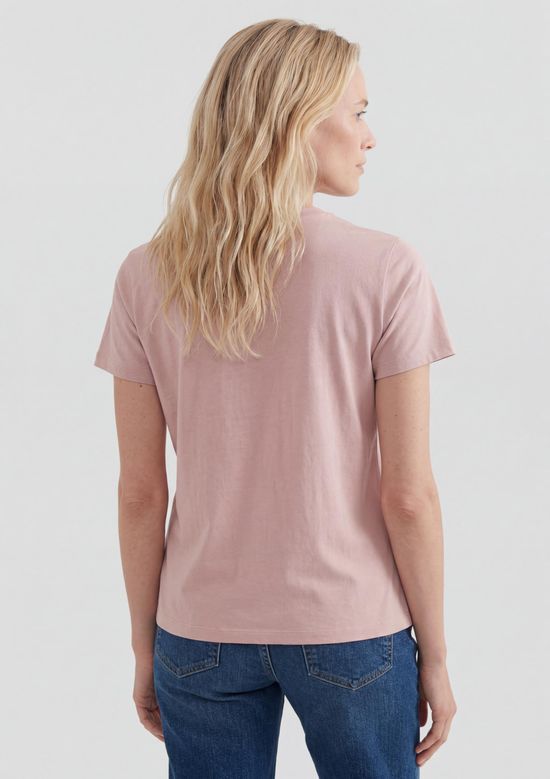 Foto do produto: Camiseta Feminina Slim Em Algodão - Rosa