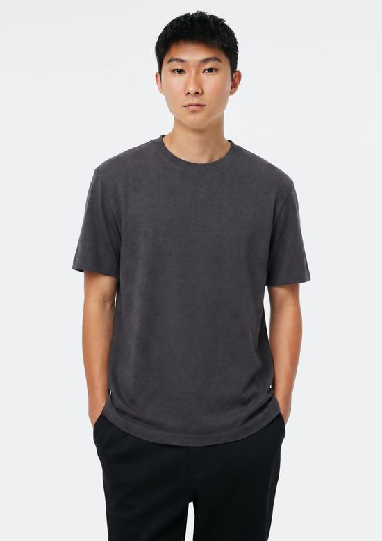 Foto do produto: Camiseta Masculina Manga Curta Em Ribana Ultra Soft - Cinza