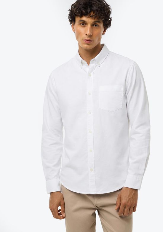 Foto do produto: Camisa Masculina Em Tricoline - Branco