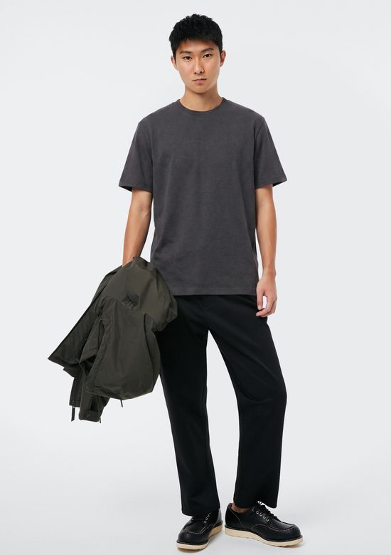 Foto do produto: Camiseta Masculina Manga Curta Em Ribana Ultra Soft - Cinza