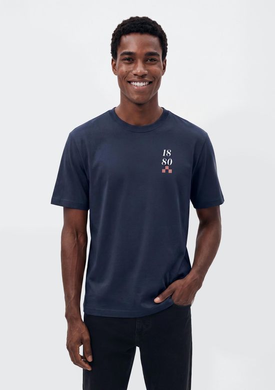 Foto do produto: Camiseta Masculina Super Cotton Estampada - Azul