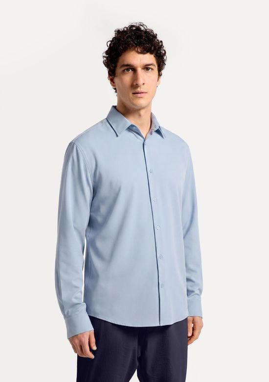 Foto do produto: Camisa Masculina Manga Longa Tech - Azul