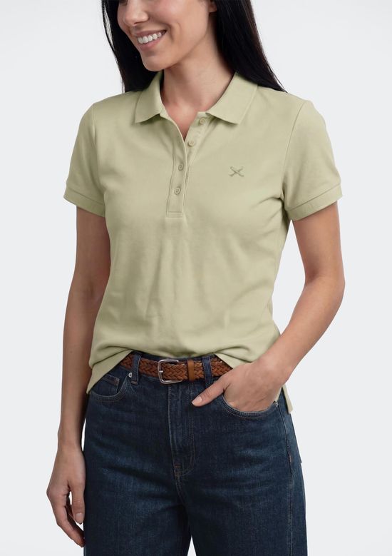 Foto do produto: Polo Feminina Bordada Em Malha Piquet - Verde