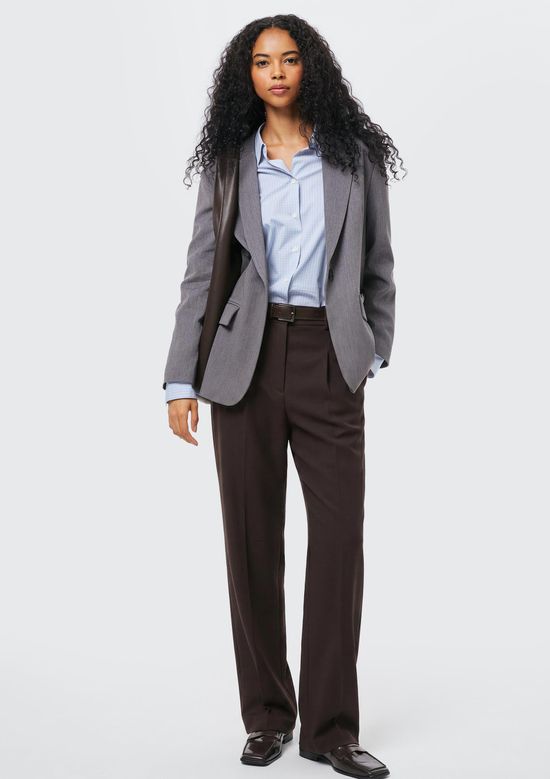 Foto do produto: Calça Feminina Alfaiataria Reta - Marrom