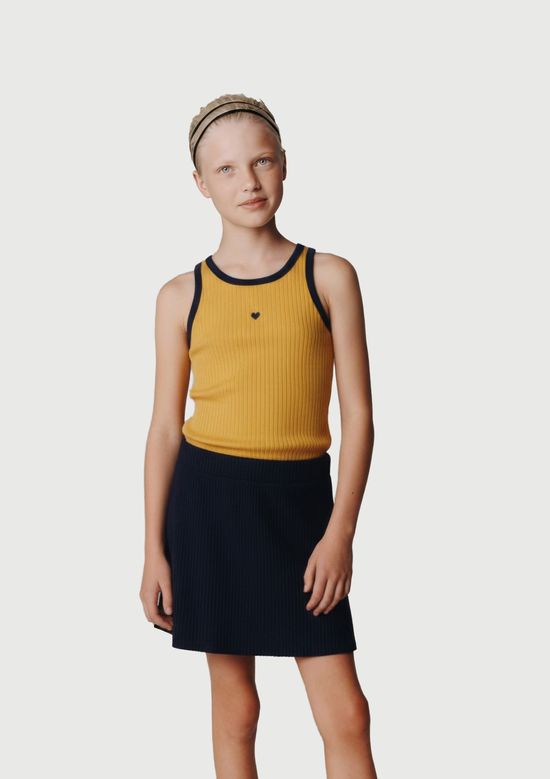 Foto do produto: Conjunto Infantil Menina Curto Em Ribana Drop Brasil - Amarelo