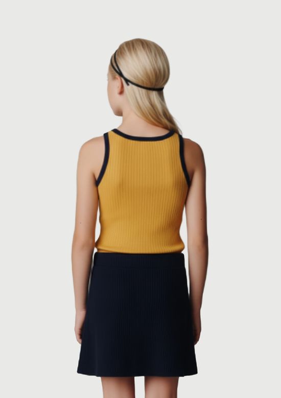 Foto do produto: Conjunto Infantil Menina Curto Em Ribana Drop Brasil - Amarelo