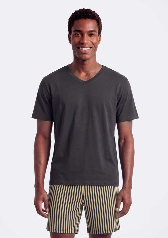 Foto do produto: Pijama Curto Masculino Com Samba Canção - Cinza