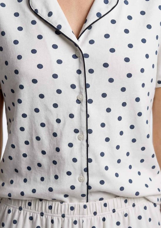 Foto do produto: Pijama Curto Feminino Americano Estampado - Off white