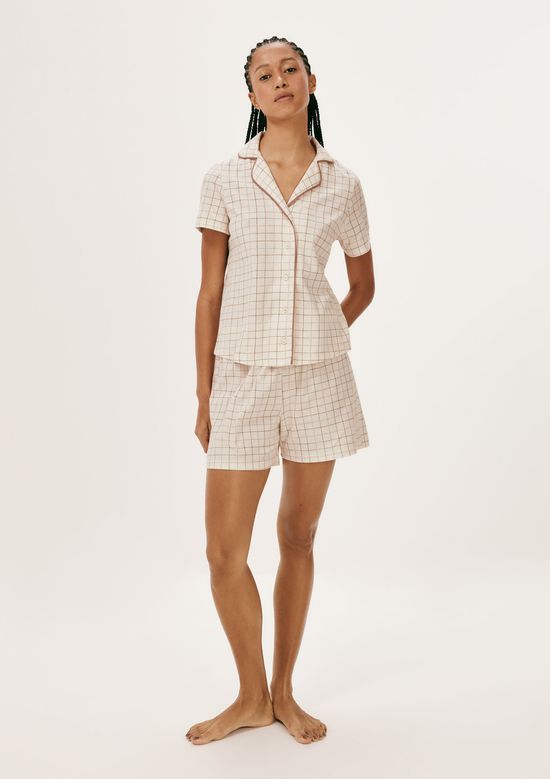 Foto do produto: Pijama Curto Feminino Americano Estampado - Off white
