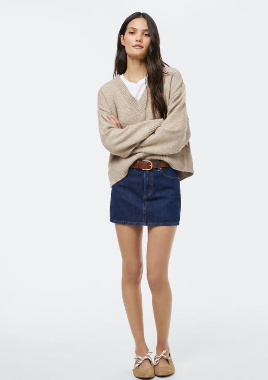 Foto do produto: Shorts Saia Jeans Reto - Azul