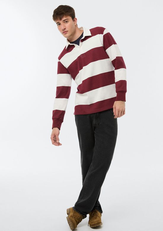 Foto do produto: Camisa Polo Masculina Comfort Fio Tinto - Vinho